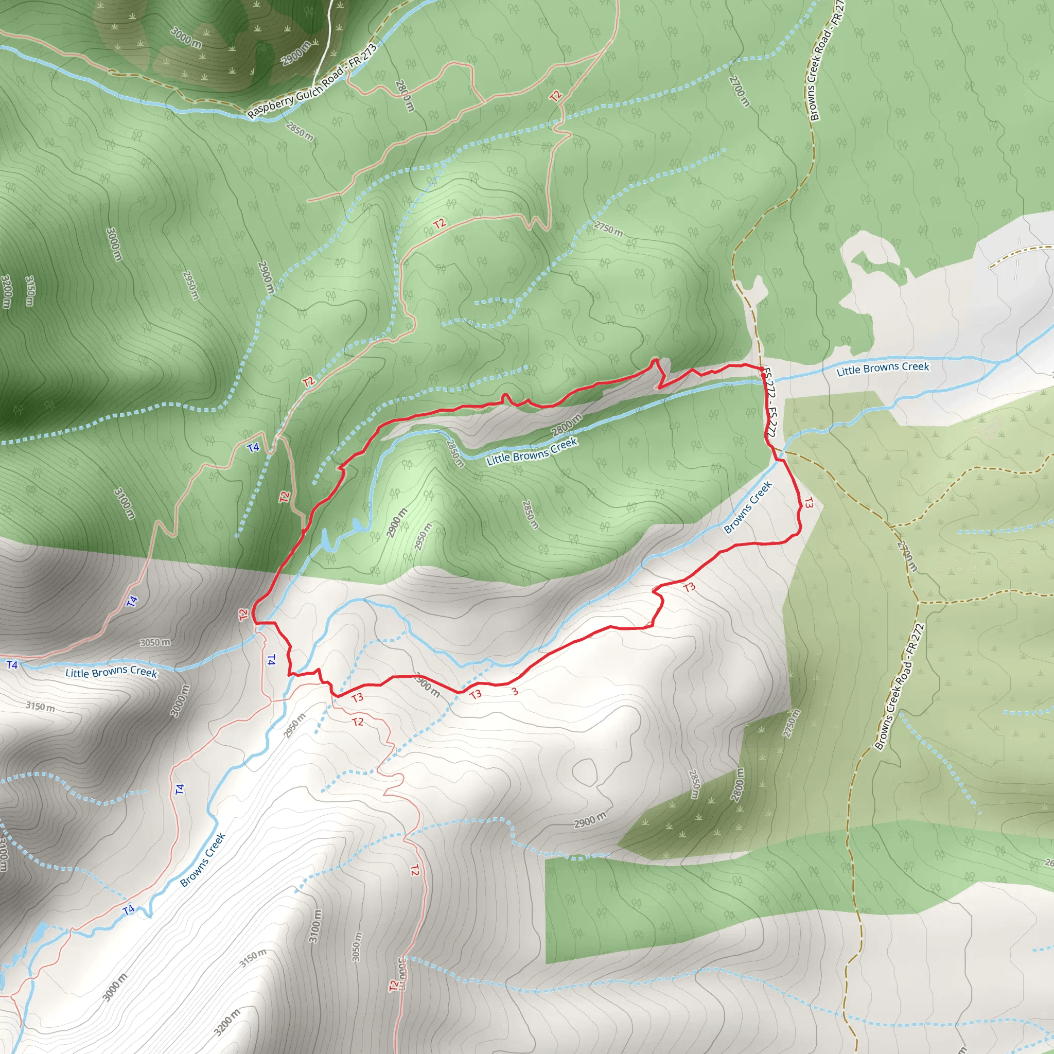 Wagon Loop Trail mobile static map