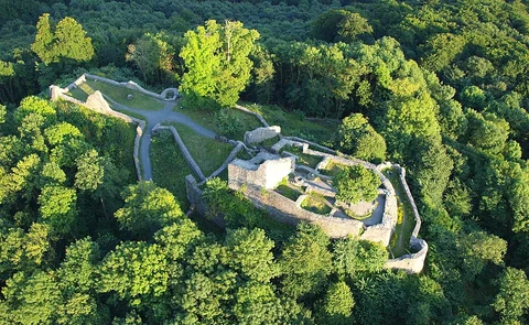 Nonnenberg to Ruine Drachenfels Walk via Olender
