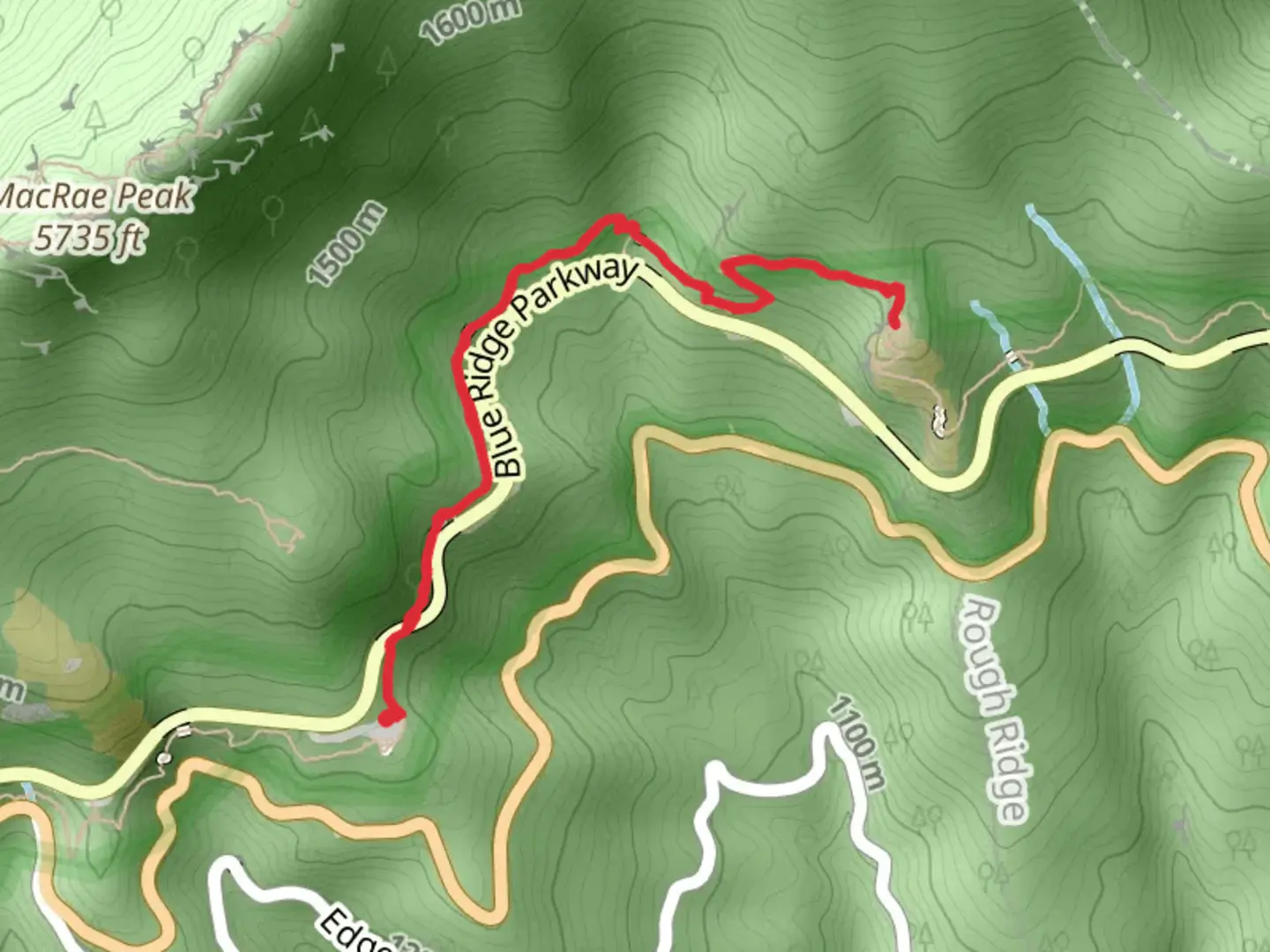 An image depicting the trail Wilson Creek via Tanawha Trail and its surrounding area.