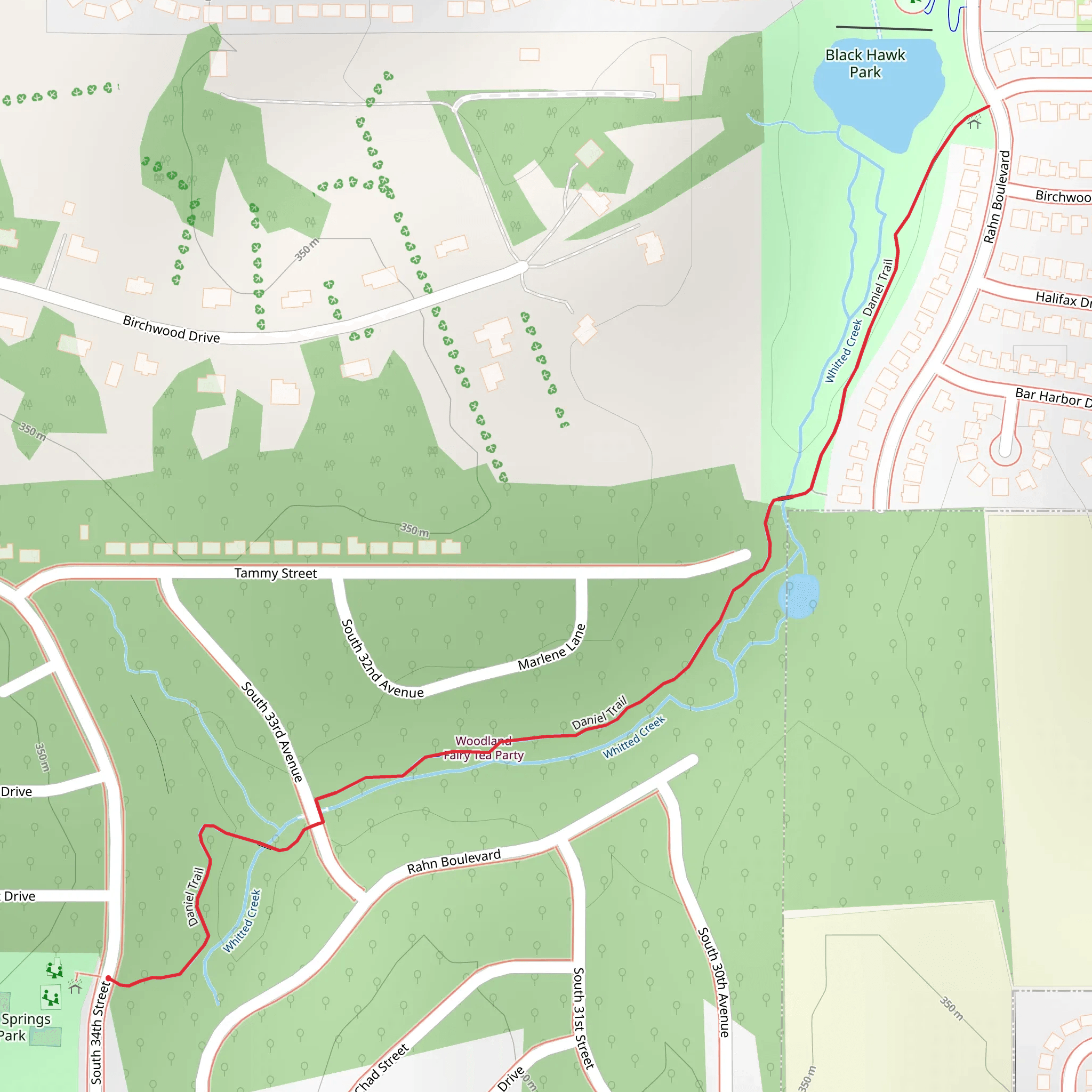 Daniel Trail mobile static map