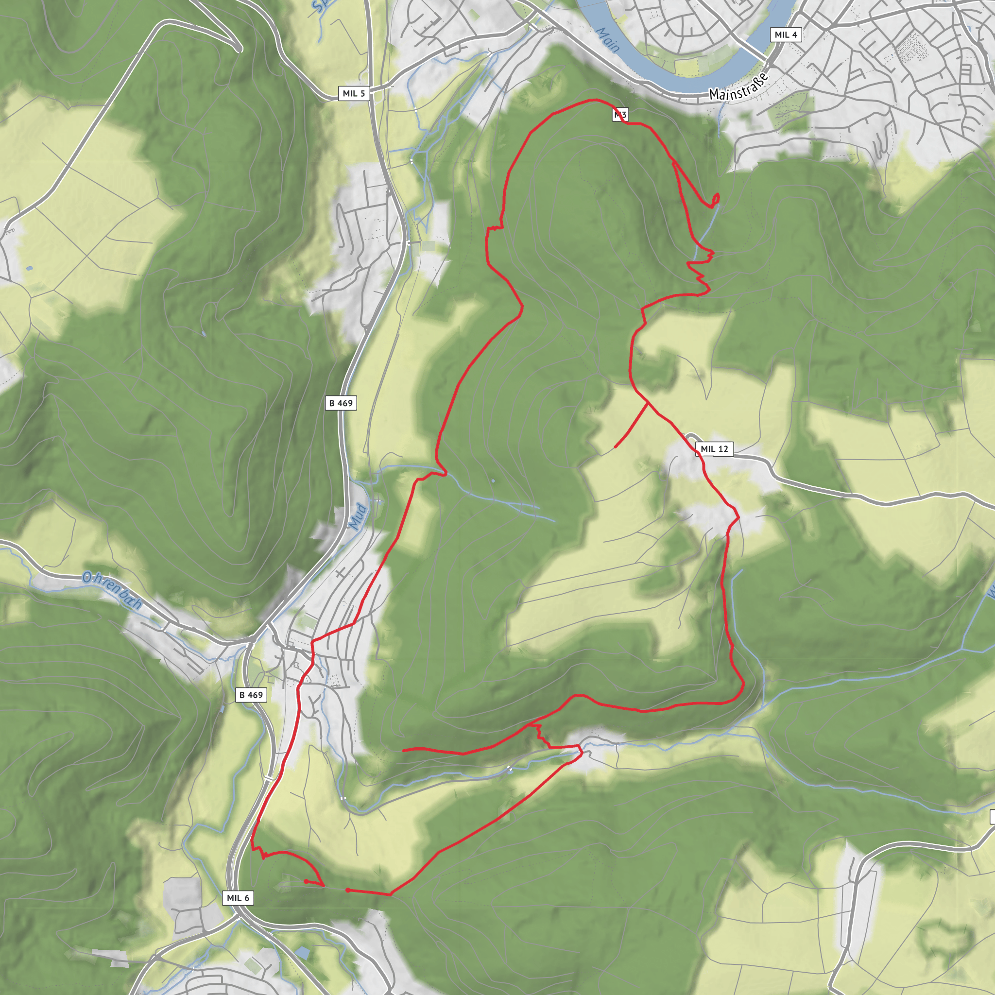 LSG innerhalb des Naturparks Bayerischer Odenwald - Apr. 5 mobile static map