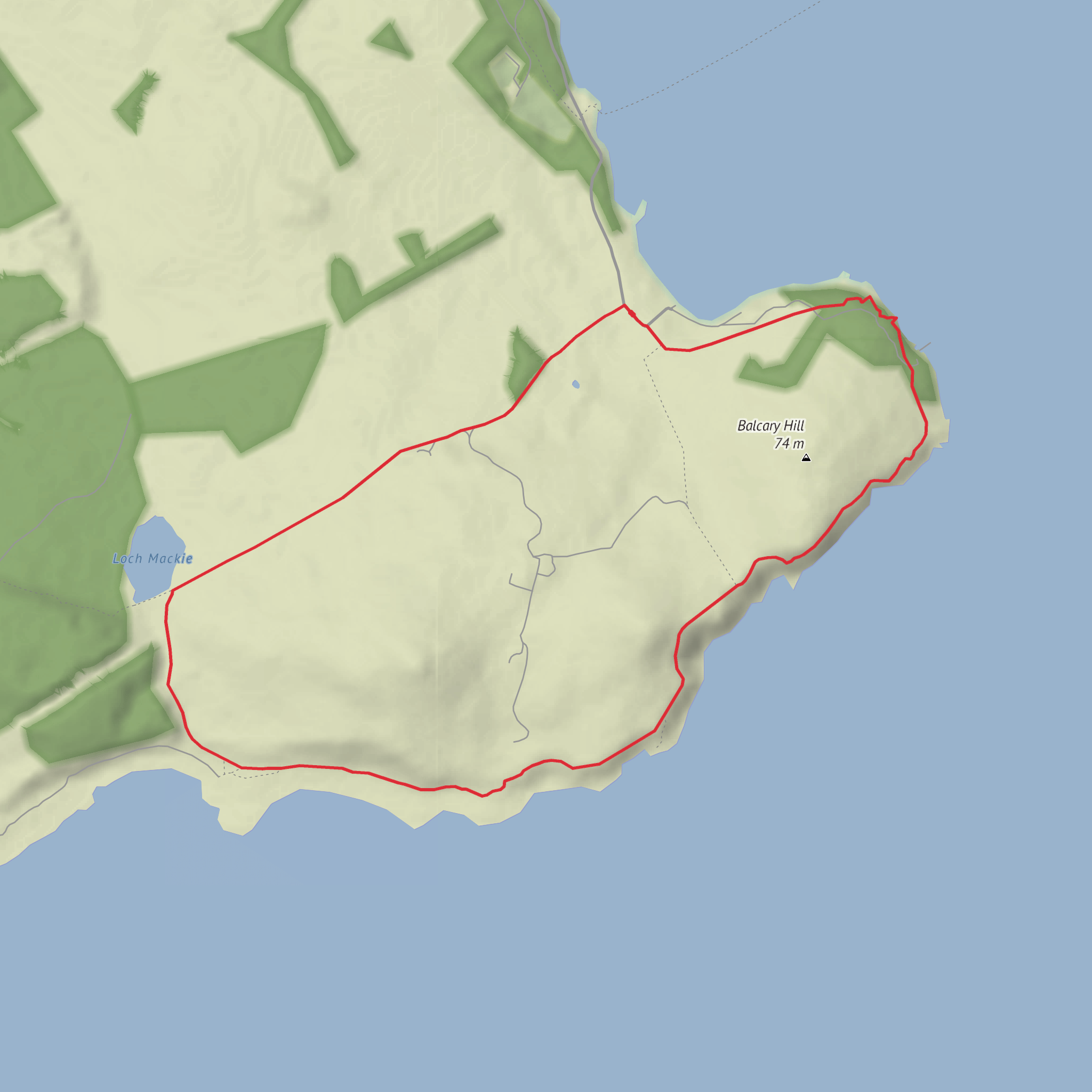 Balcary Point and Airds Point Loop mobile static map