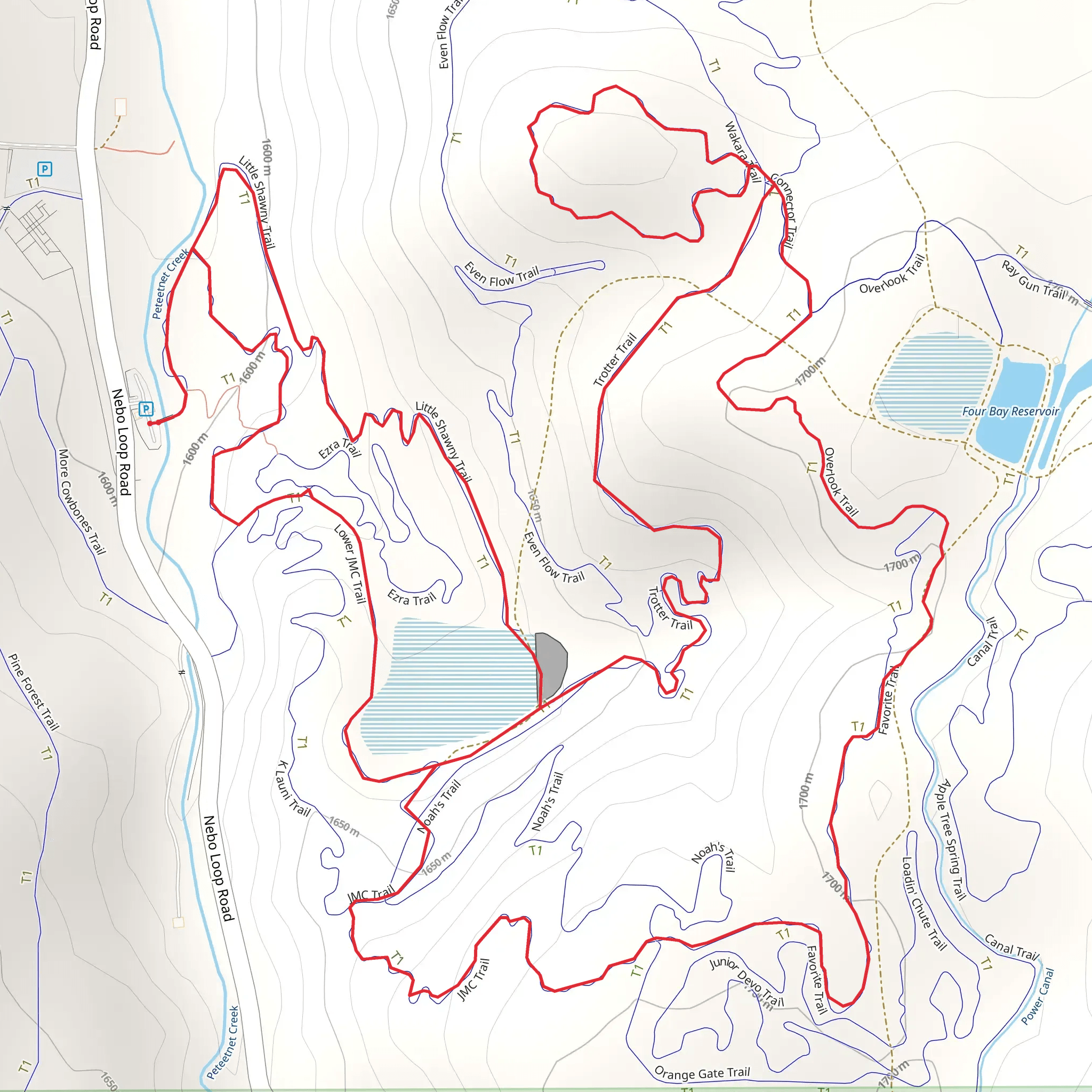 Little Shawny, JMC and Trotter Loop mobile static map