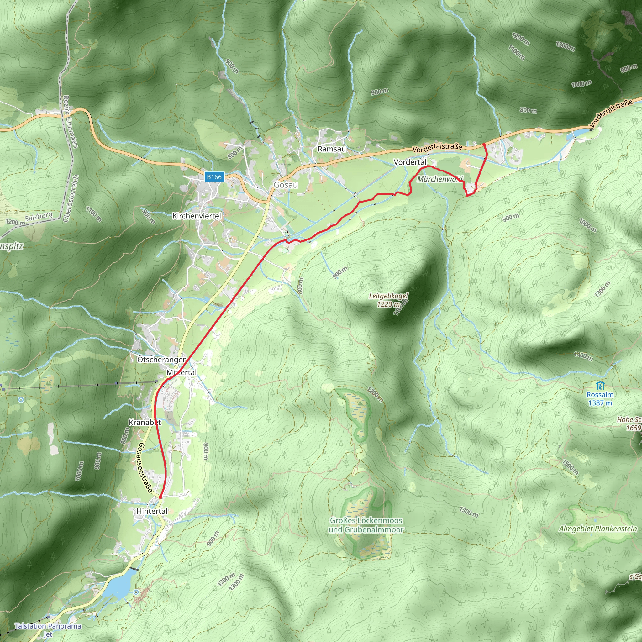 Gosaubach Trail mobile static map