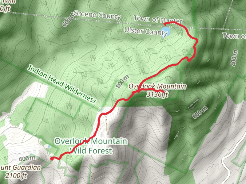 Overlook Mountain and Echo Lake