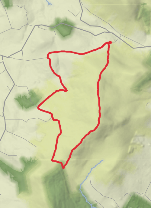 Blackstairs Mt loop mobile static map