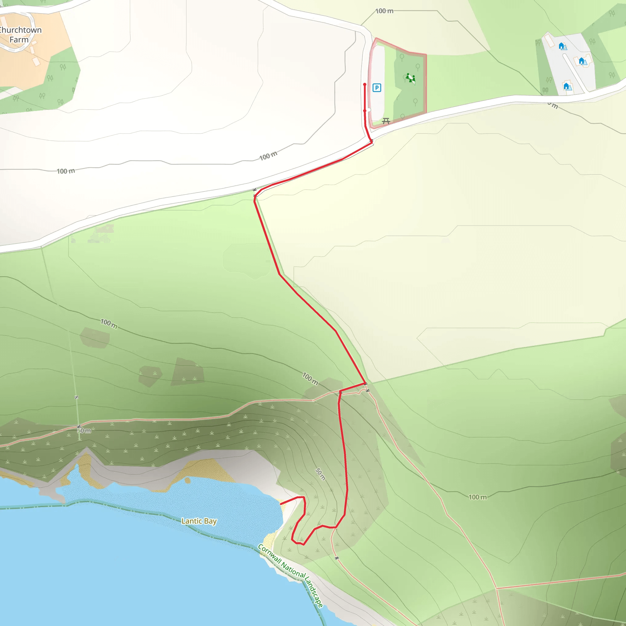 Lantic Bay Walk mobile static map