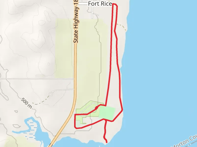 Fort Rice Historical Site Loop