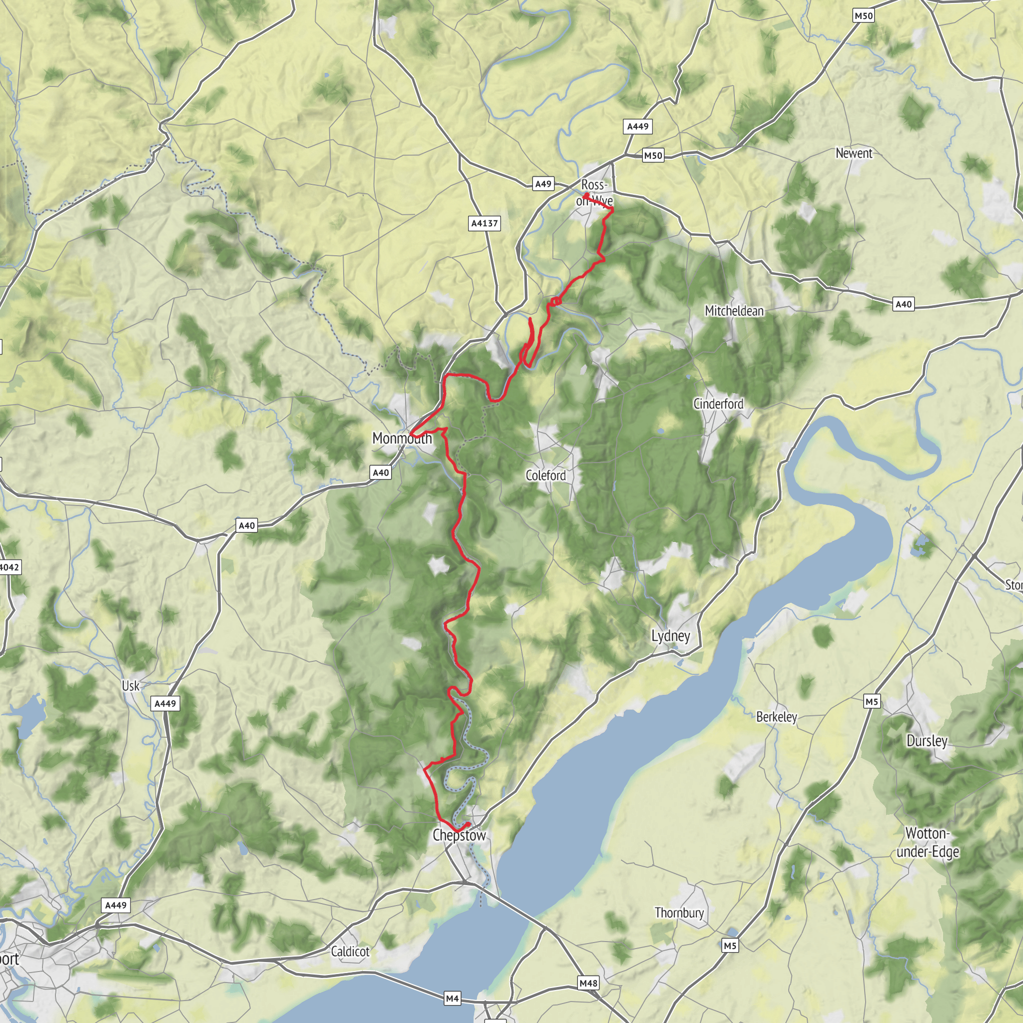 Wyedean Ultra mobile static map