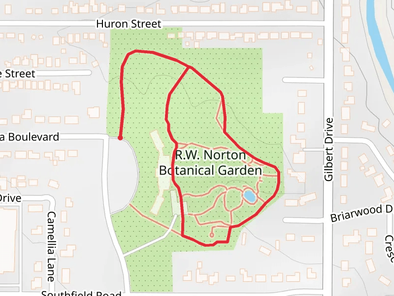 R W Norton Botanical Garden Loop