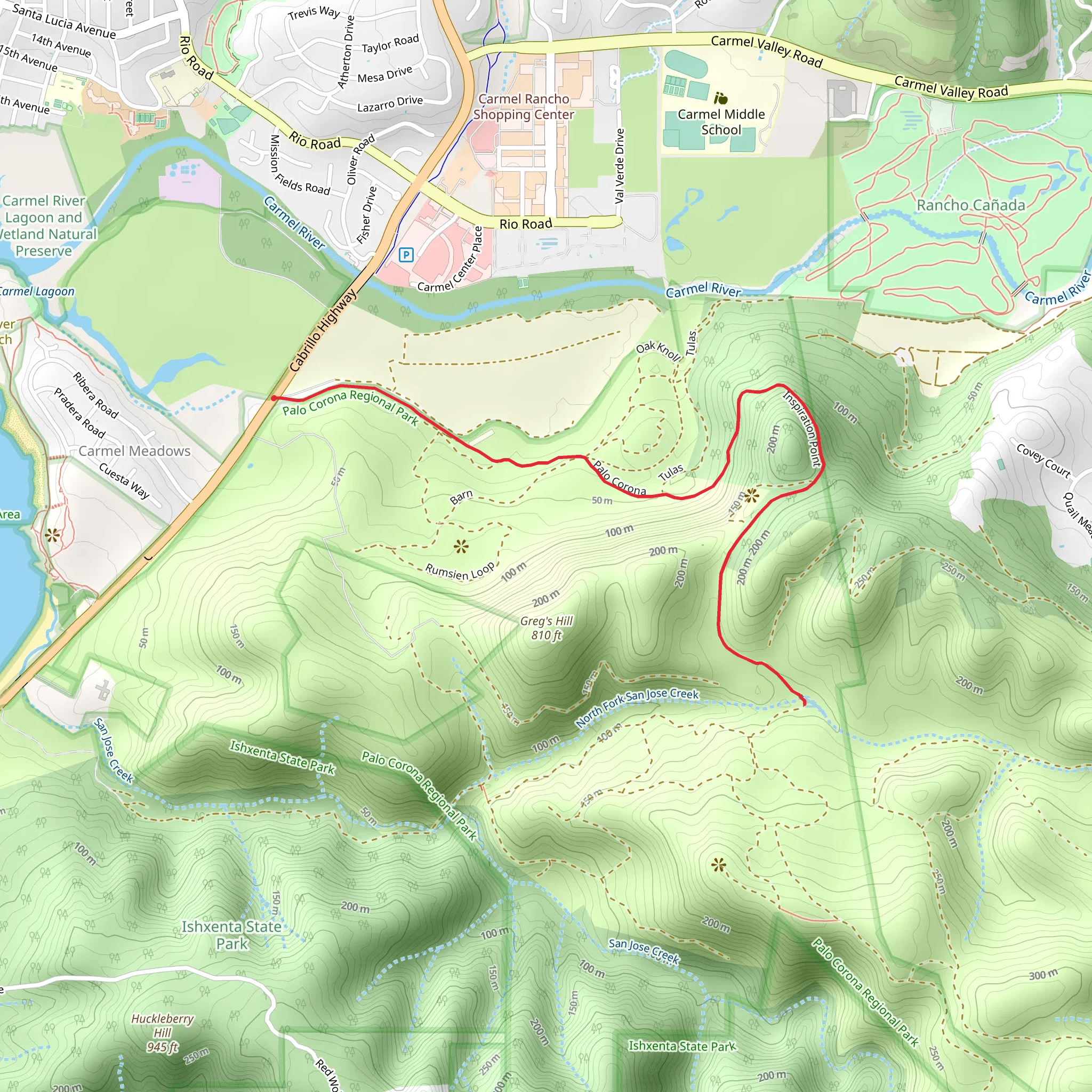 Animas Pond from Cabrillo Highway mobile static map
