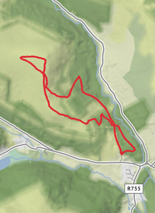 County Wicklow Walking mobile static map