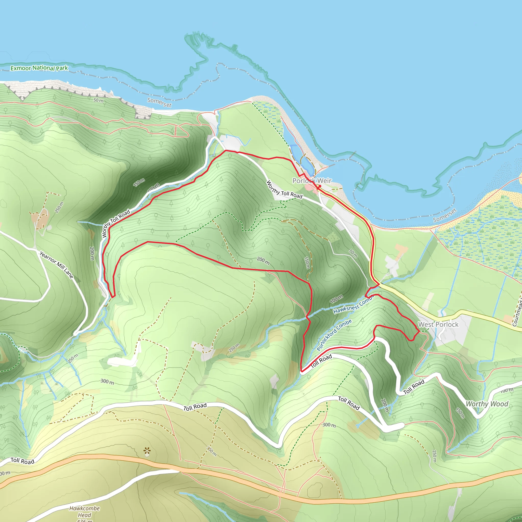 Worthy Wood Walk mobile static map