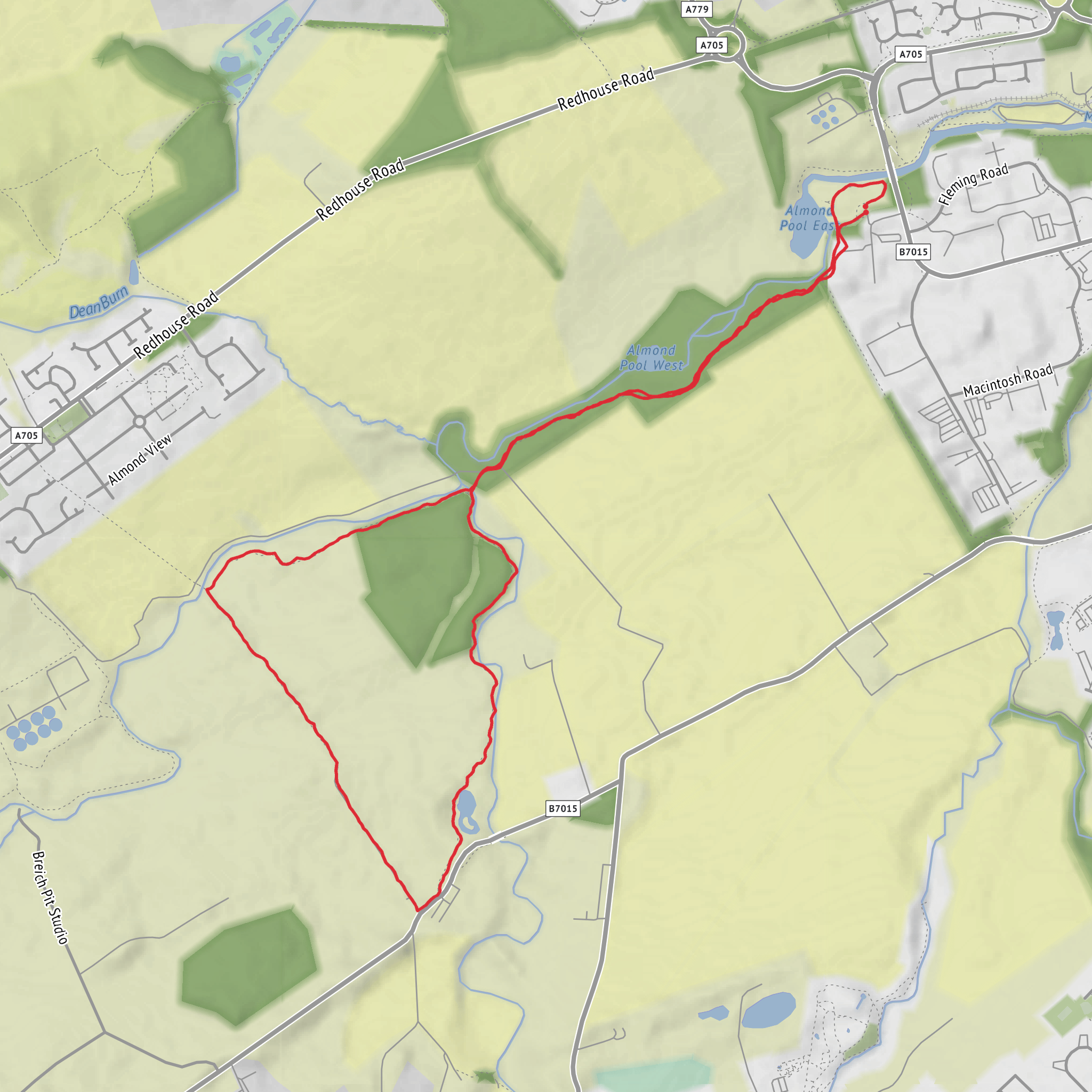 Easter Breich Loop mobile static map