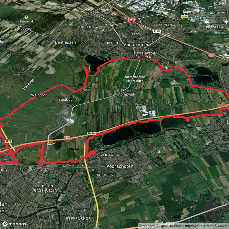 Zoetermeerse Plas and Vogelplas Starrevaart via Korte Kerkpad and Barrepad