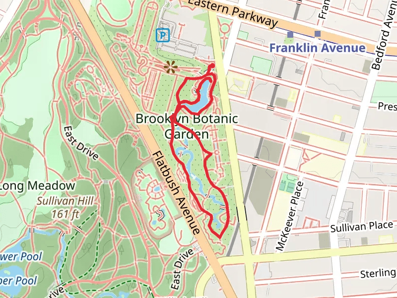 Belle's Brook and Brooklyn Botanic Garden Loop