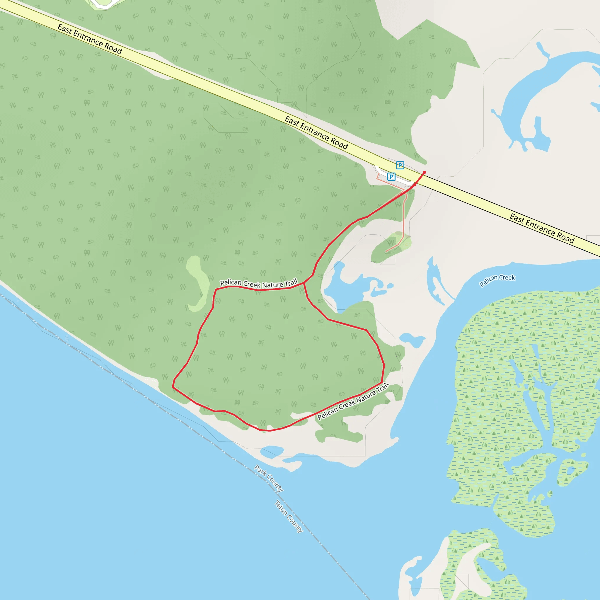 Pelican Creek Nature Trail mobile static map
