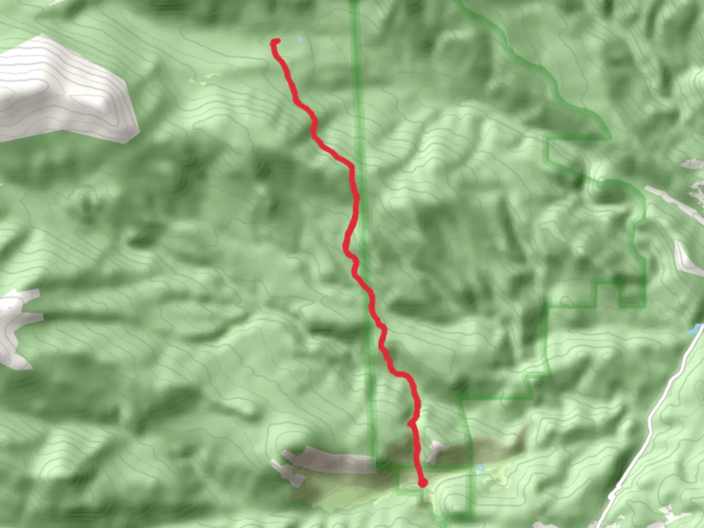 An image depicting the trail North Boundary Trail and its surrounding area.