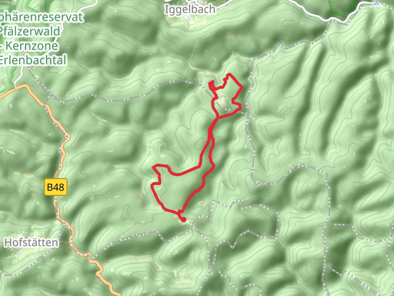 Rundwanderweg Taubensuhl and Pfaelzerwald Blauer Balken