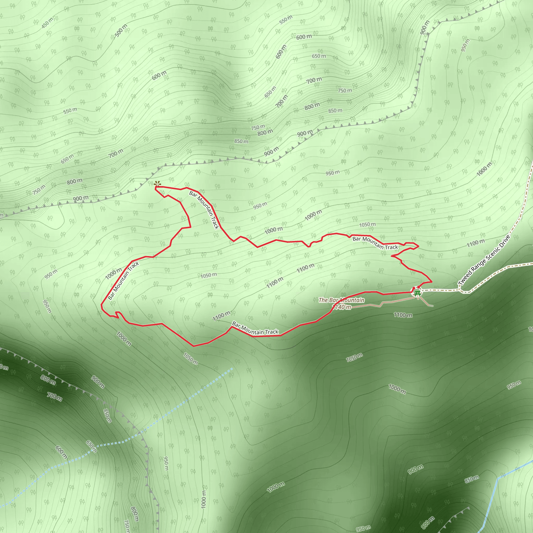 Bar Mountain Circuit mobile static map