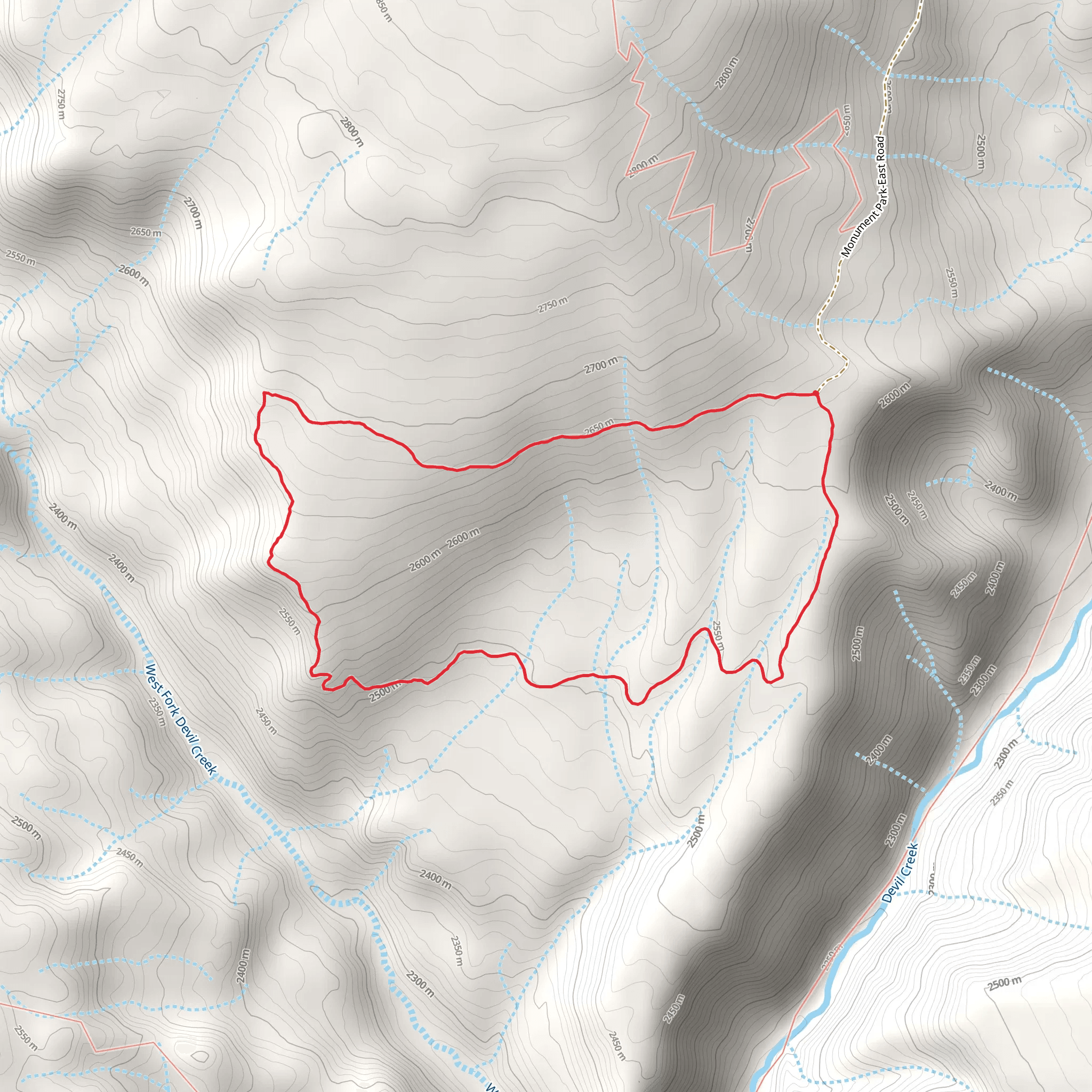 Trail Spring mobile static map