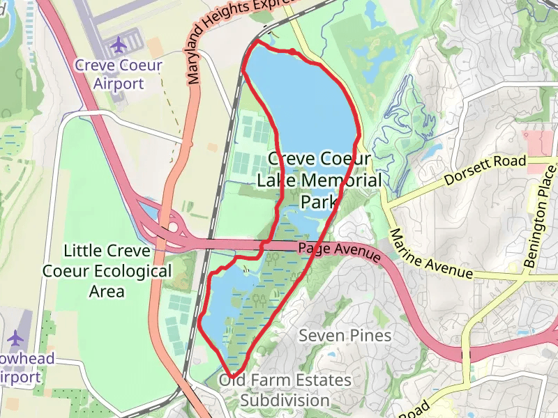 Creve Coeur Lake and Mallard Lake Loop