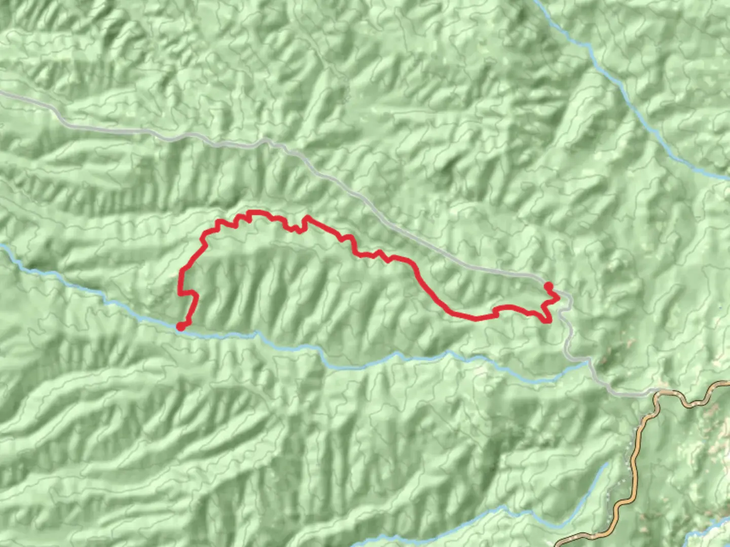 An image depicting the trail Mormon Emigrant Trail to Meiss Road and its surrounding area.