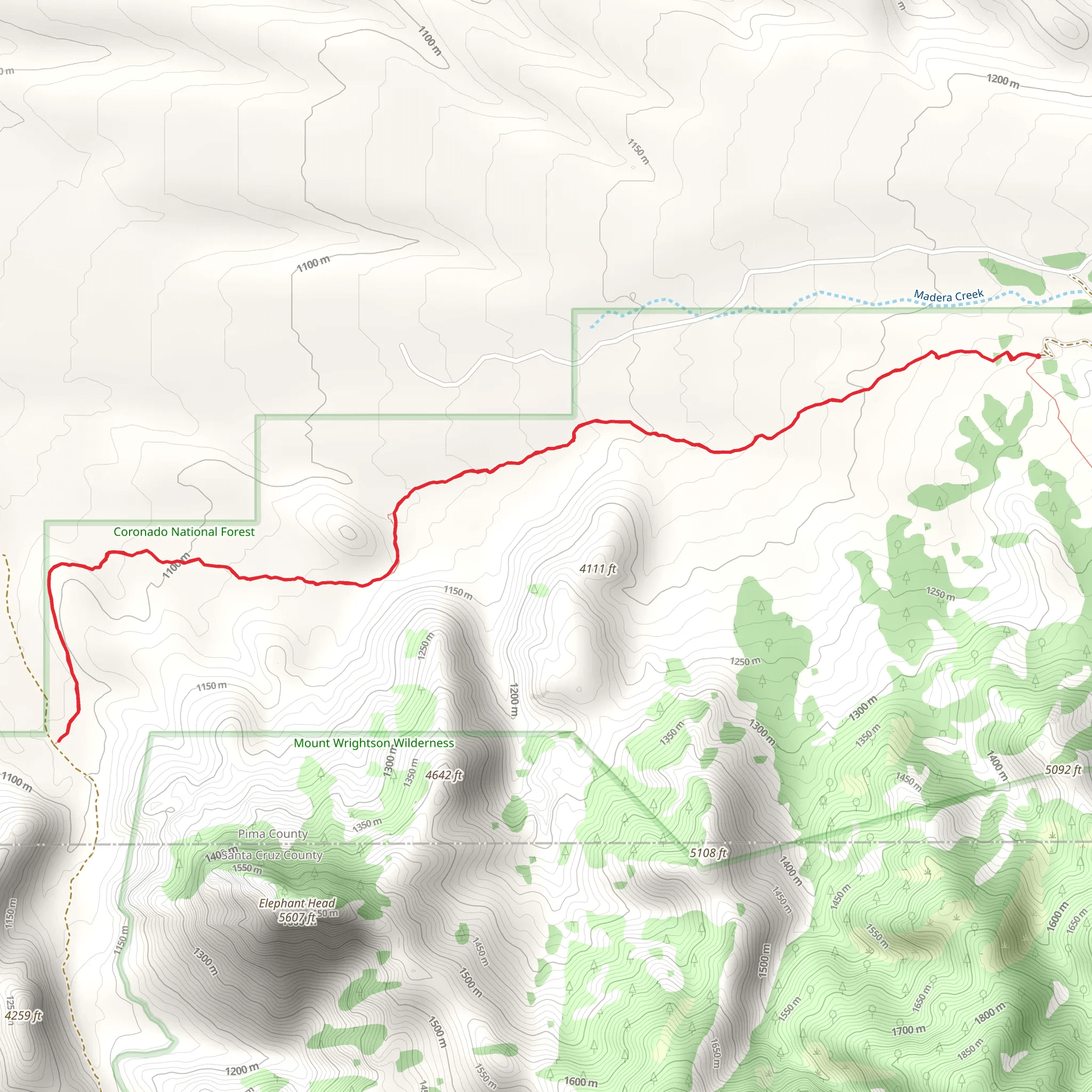 Cow Trail mobile static map