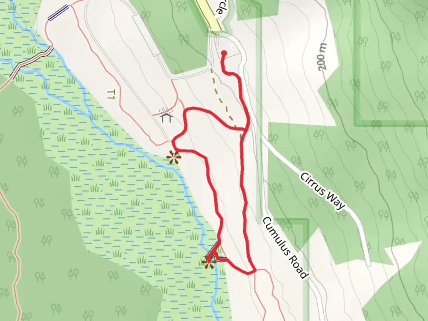 An image depicting the trail Rodak Nature and Crow Pass Loop Trail and its surrounding area.