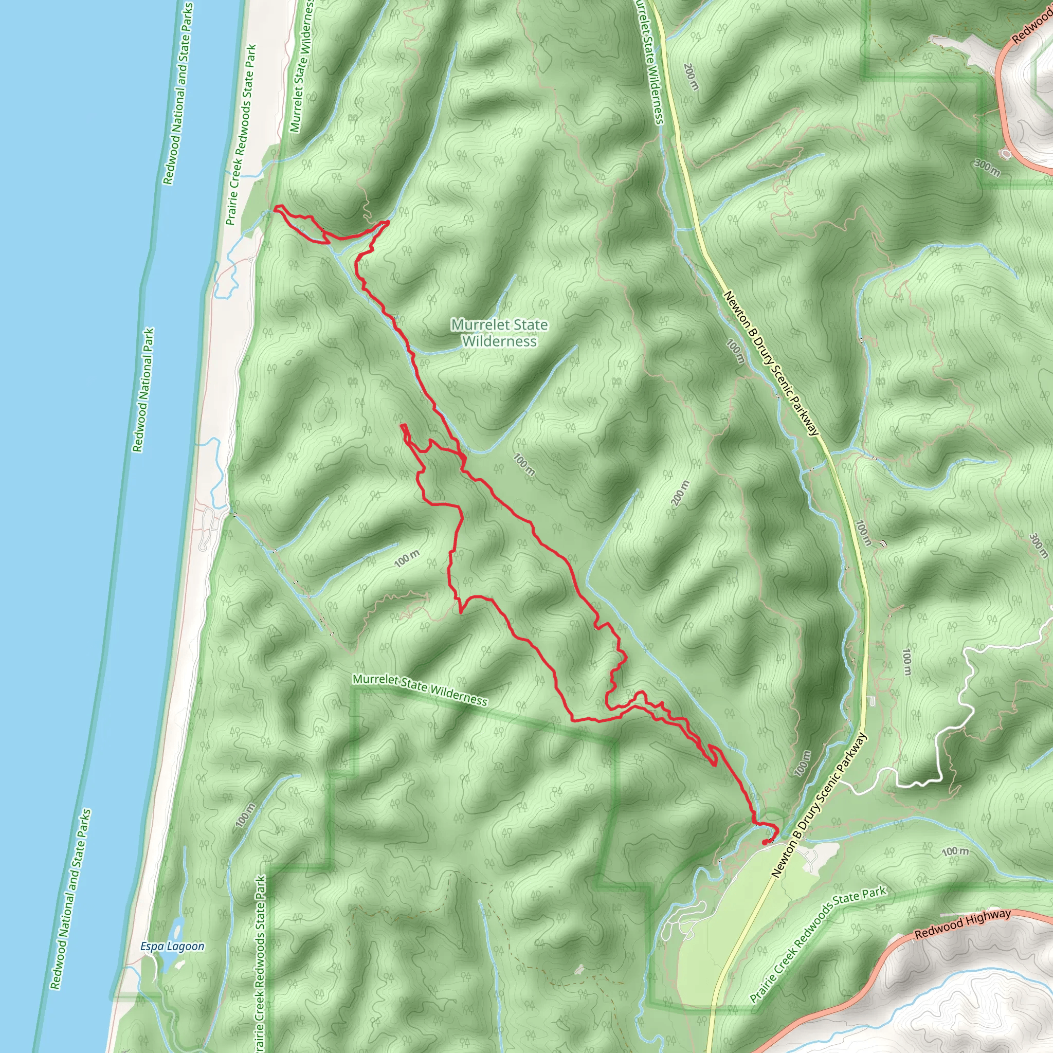 James Irvine Loop Trail mobile static map