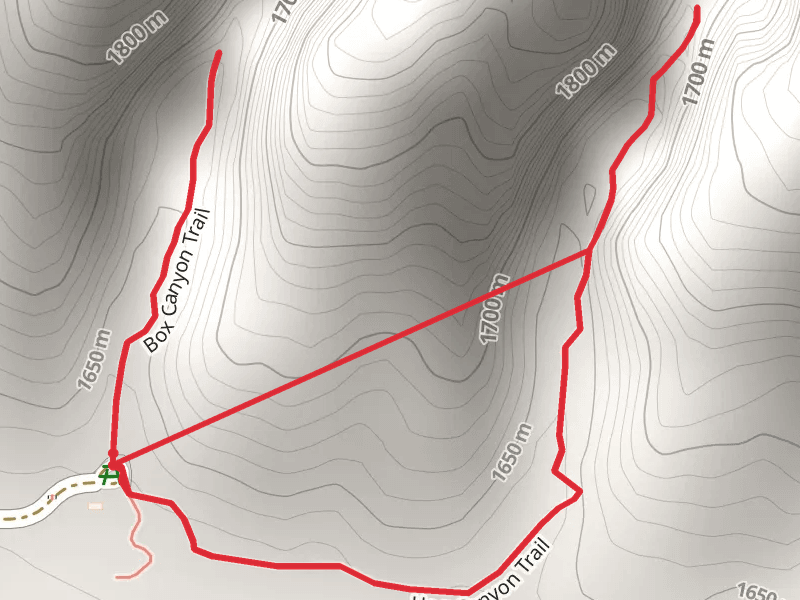 Box Canyon and Hog Canyon Trail