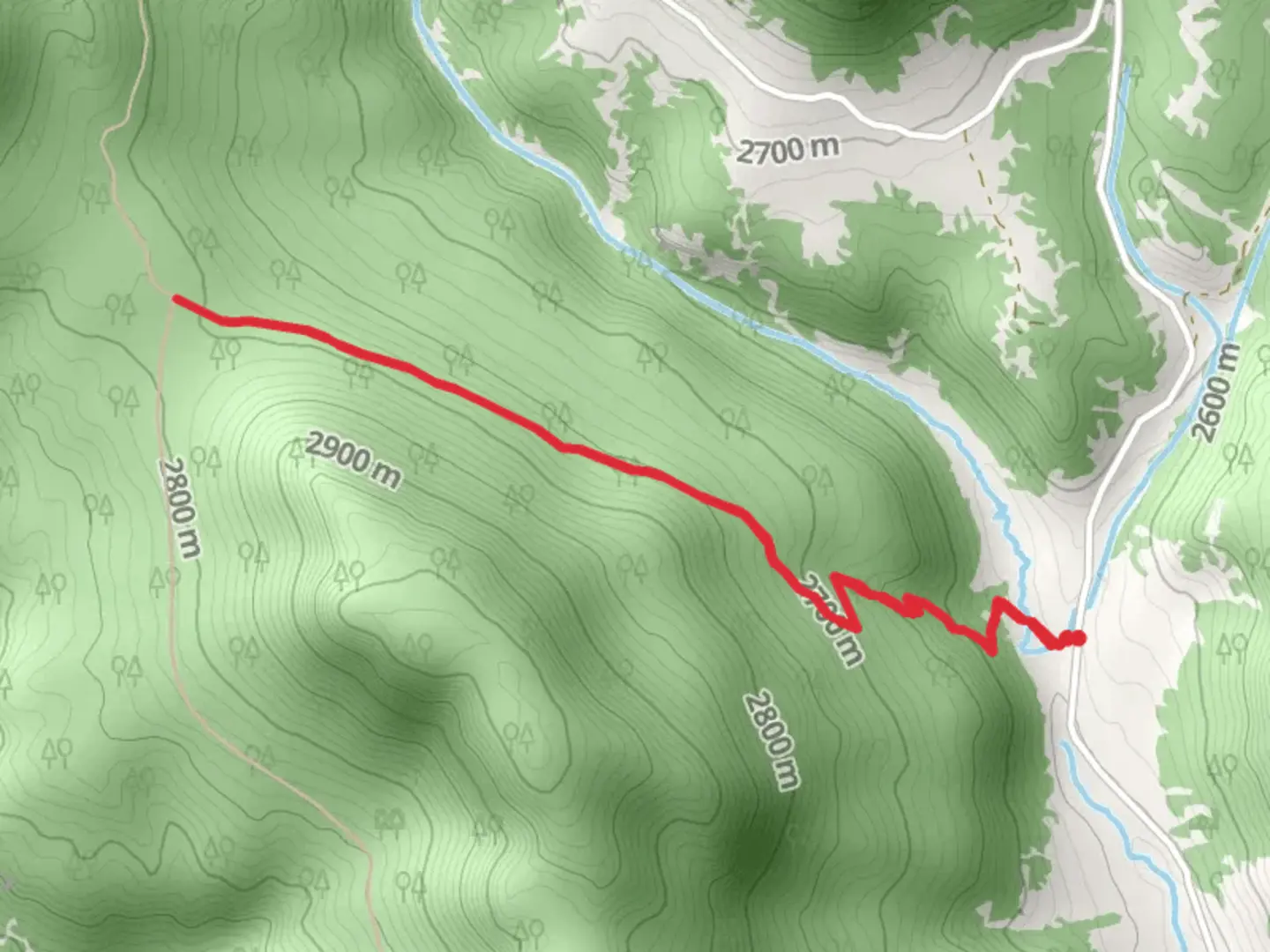 An image depicting the trail Alder Bench Trail - Short and its surrounding area.