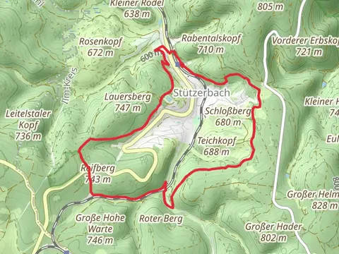 Doktor Wald Weg and Skiwanderweg zum Rennsteig