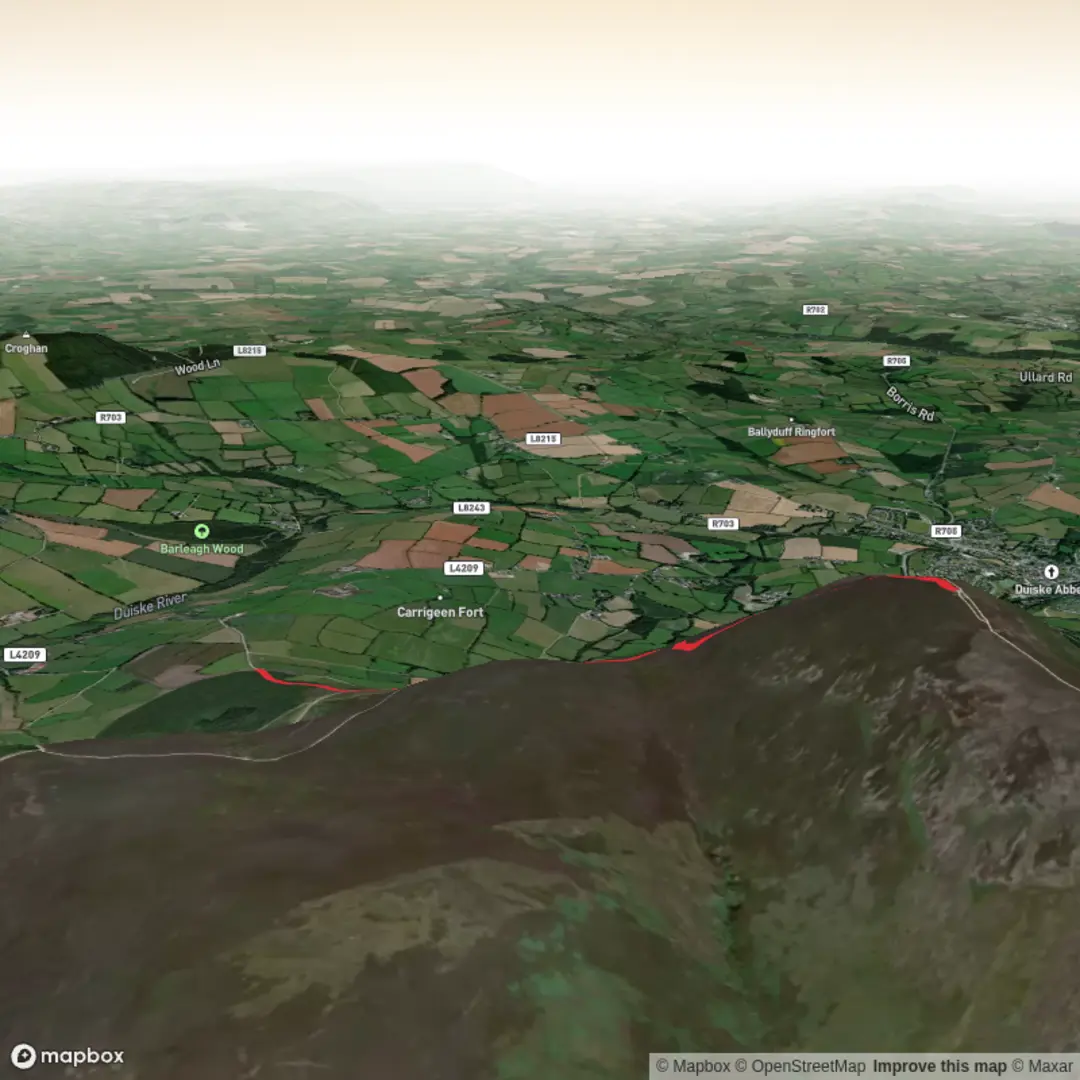 An image depicting the trail Brandon Hill and its surrounding area.