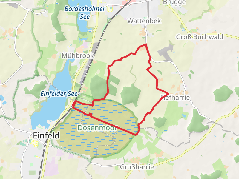 Dosenmoor Weg and Wattenbeker Gehoelz Loop