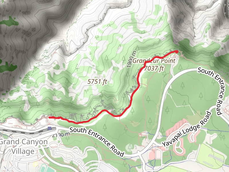 Rim Trail Point to Point