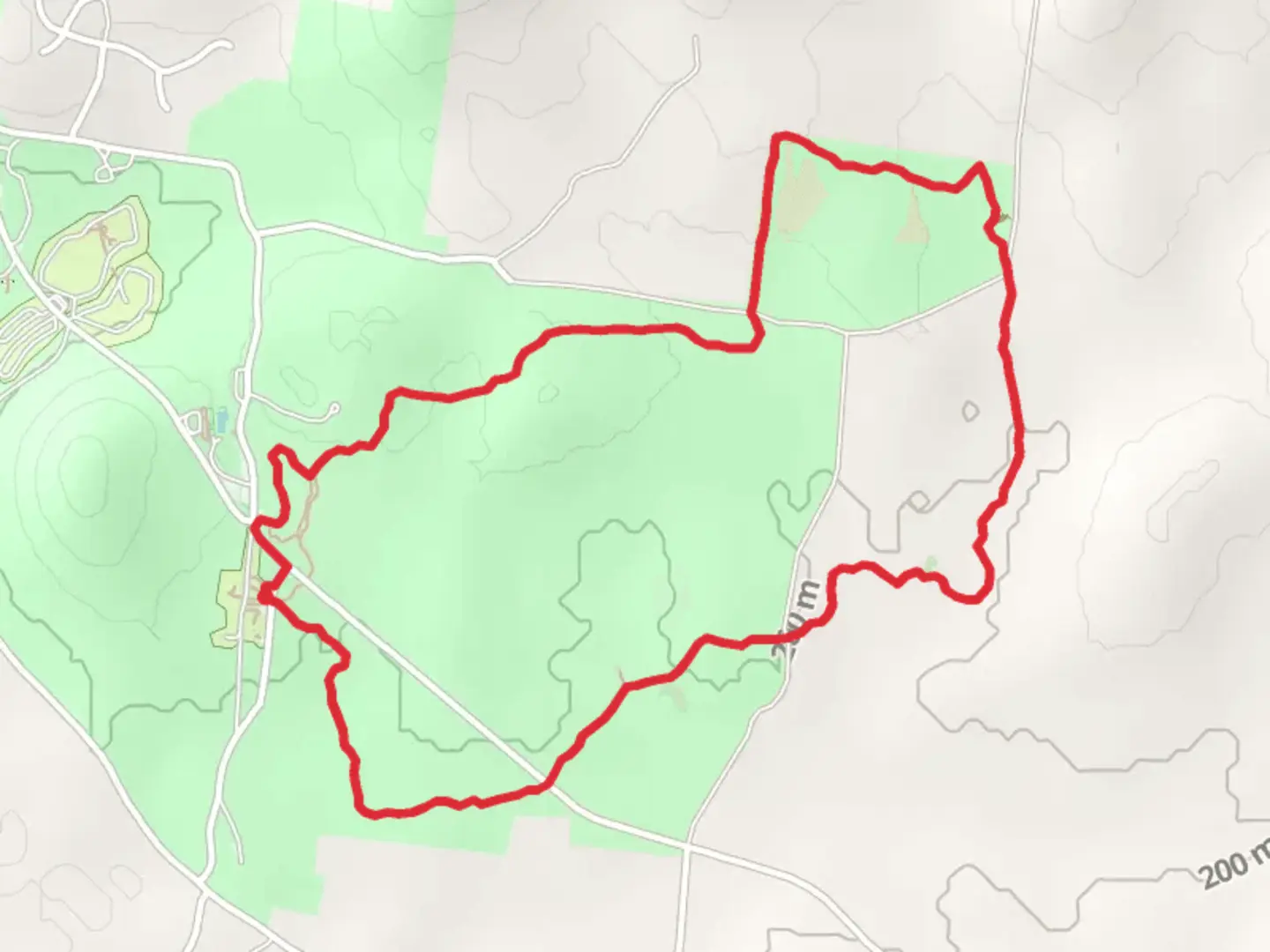 An image depicting the trail Hidden Springs Loop Trail and its surrounding area.