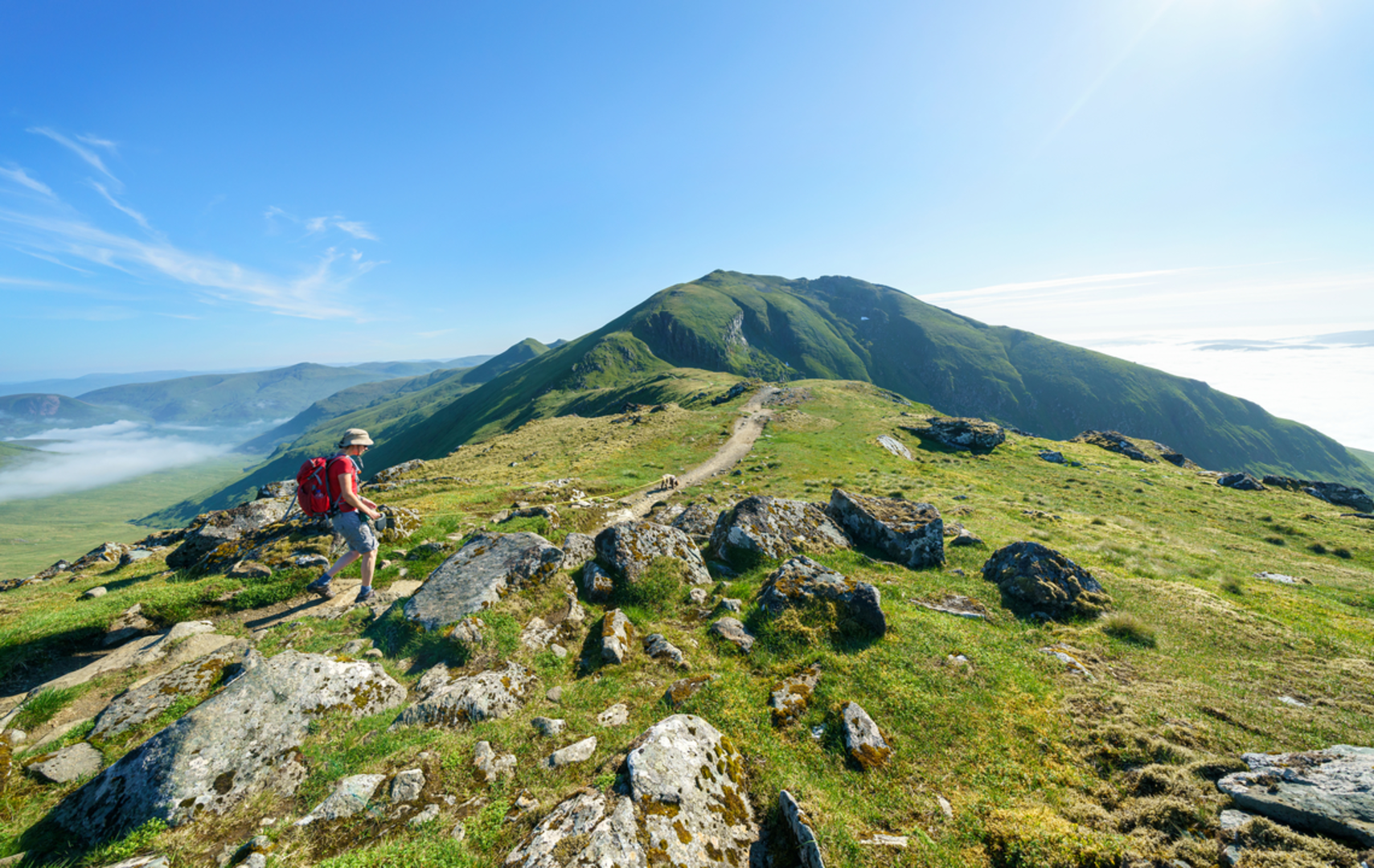 An image depicting the trail Beinn Ghlas and its surrounding area.