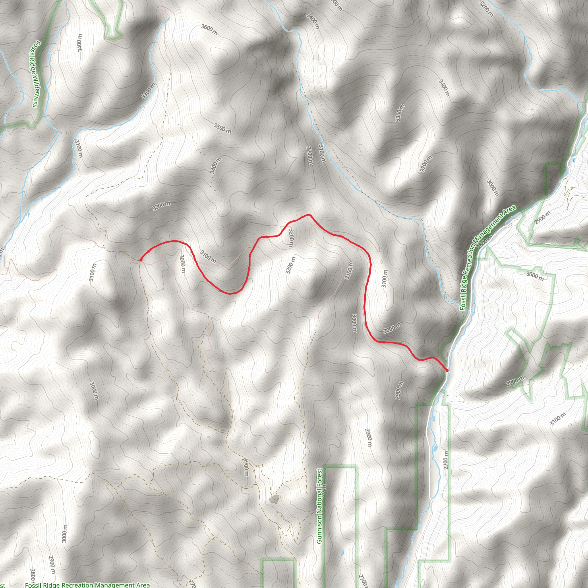Bear Gulch Trail mobile static map