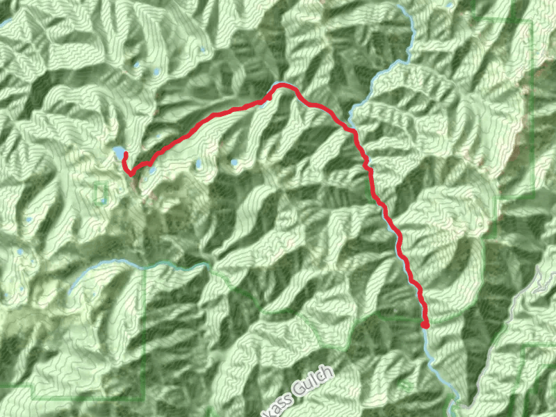 North Fork Salmon Trail to Hancock Lake Trail