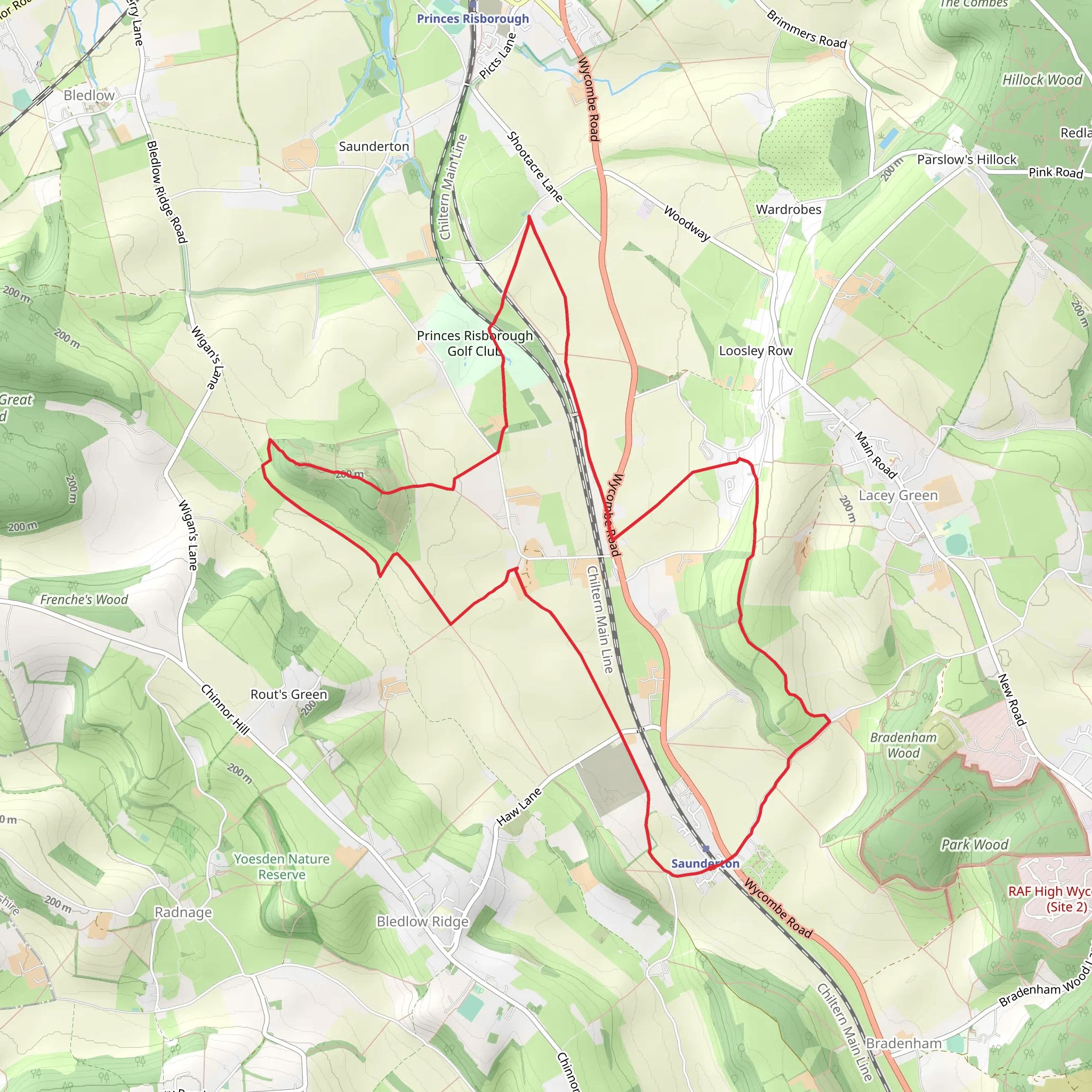 Sunderton Loop mobile static map