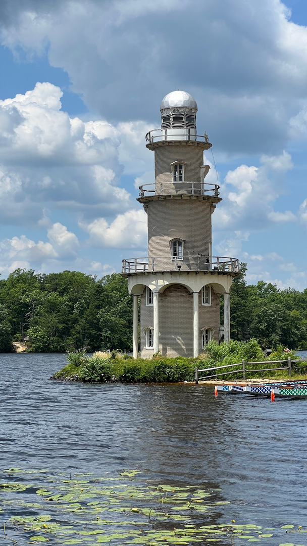 An image depicting the trail Lenape Lake via NJ State Long Trail and Lenape Park Bluffs and its surrounding area.