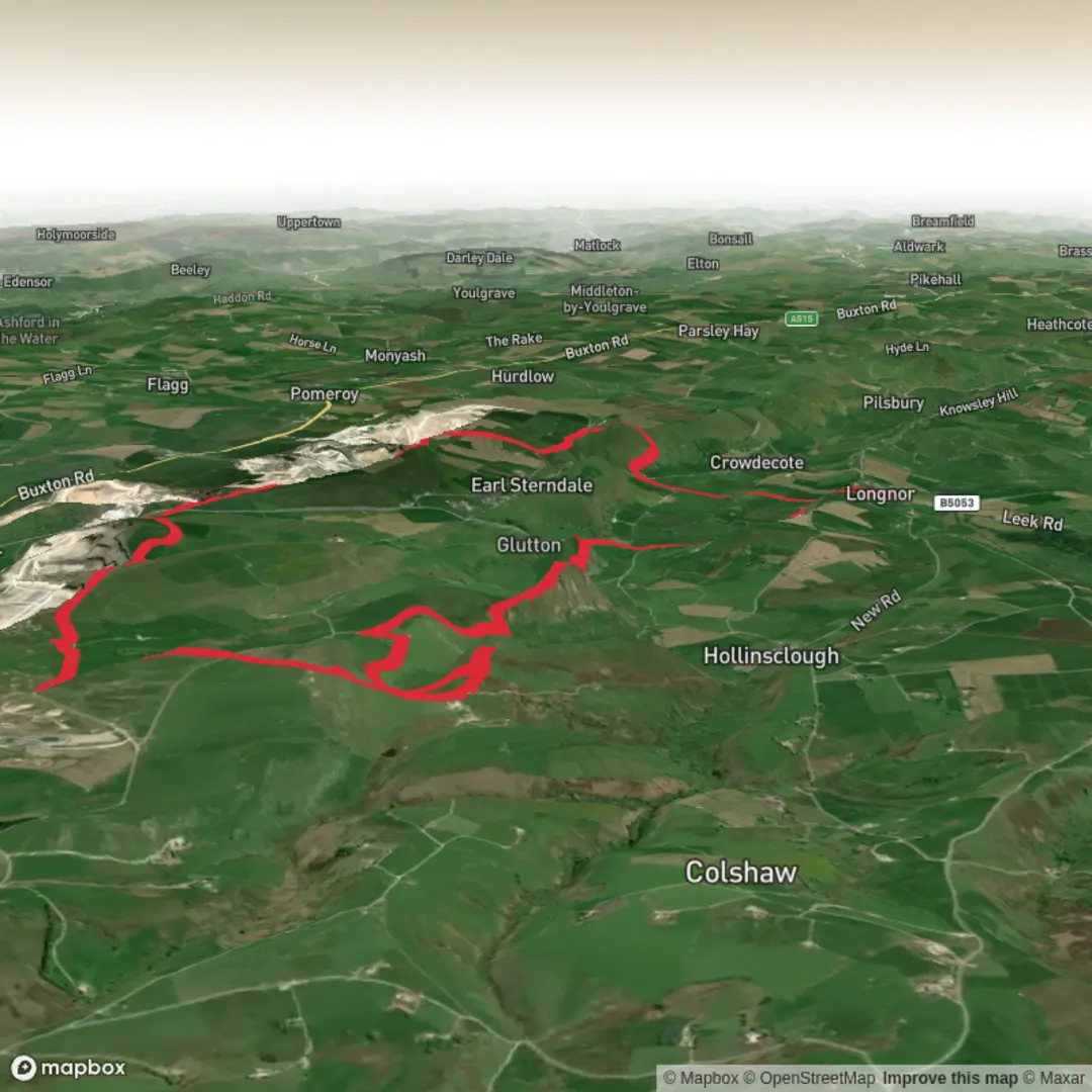 An image depicting the trail Dragons back 5 Ethel’s and its surrounding area.