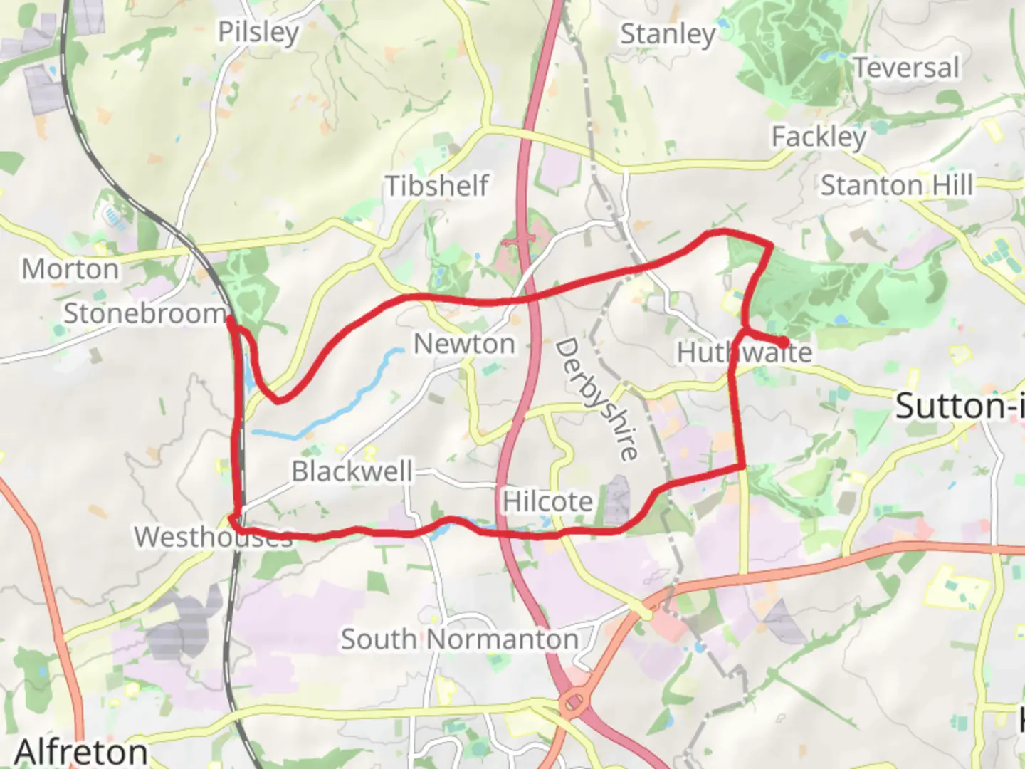 An image depicting the trail Huthwaite Loop Walk and its surrounding area.