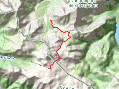 Wimbachgrieshütte to Diessbachscharte via AV Weg