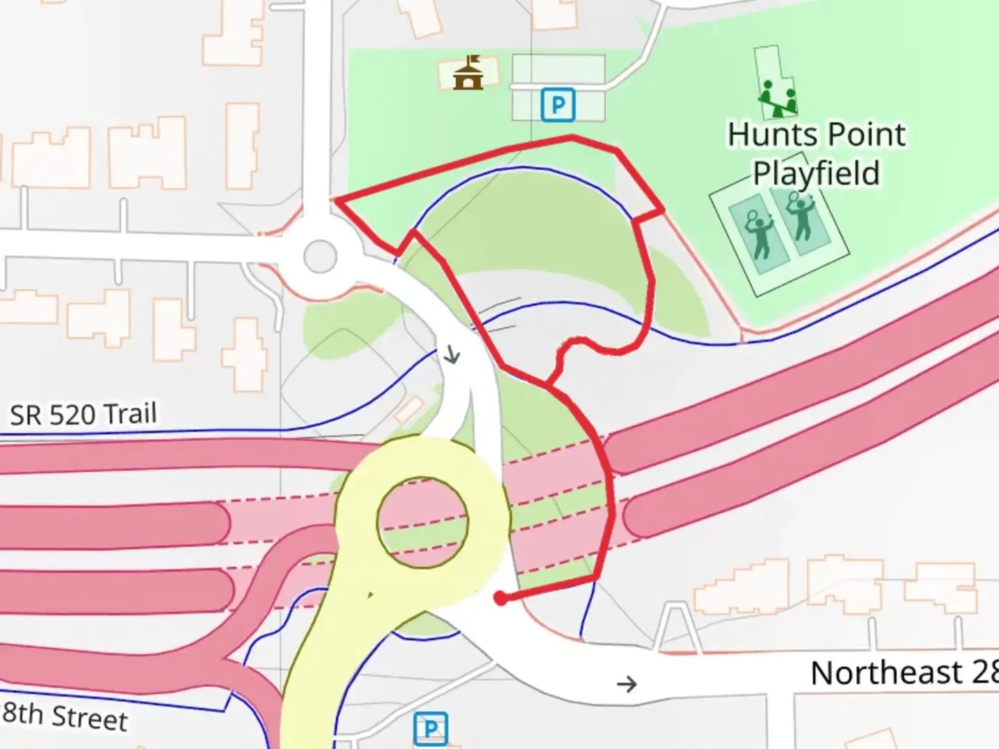 An image depicting the trail Points Loop Trail and its surrounding area.