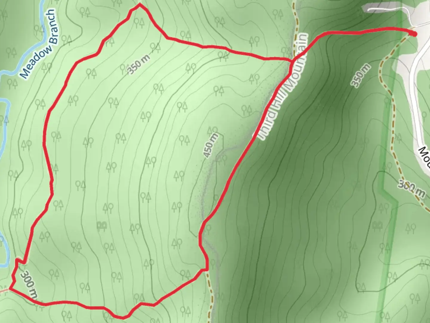 An image depicting the trail White Gap and Tuscarora Trail Loop and its surrounding area.