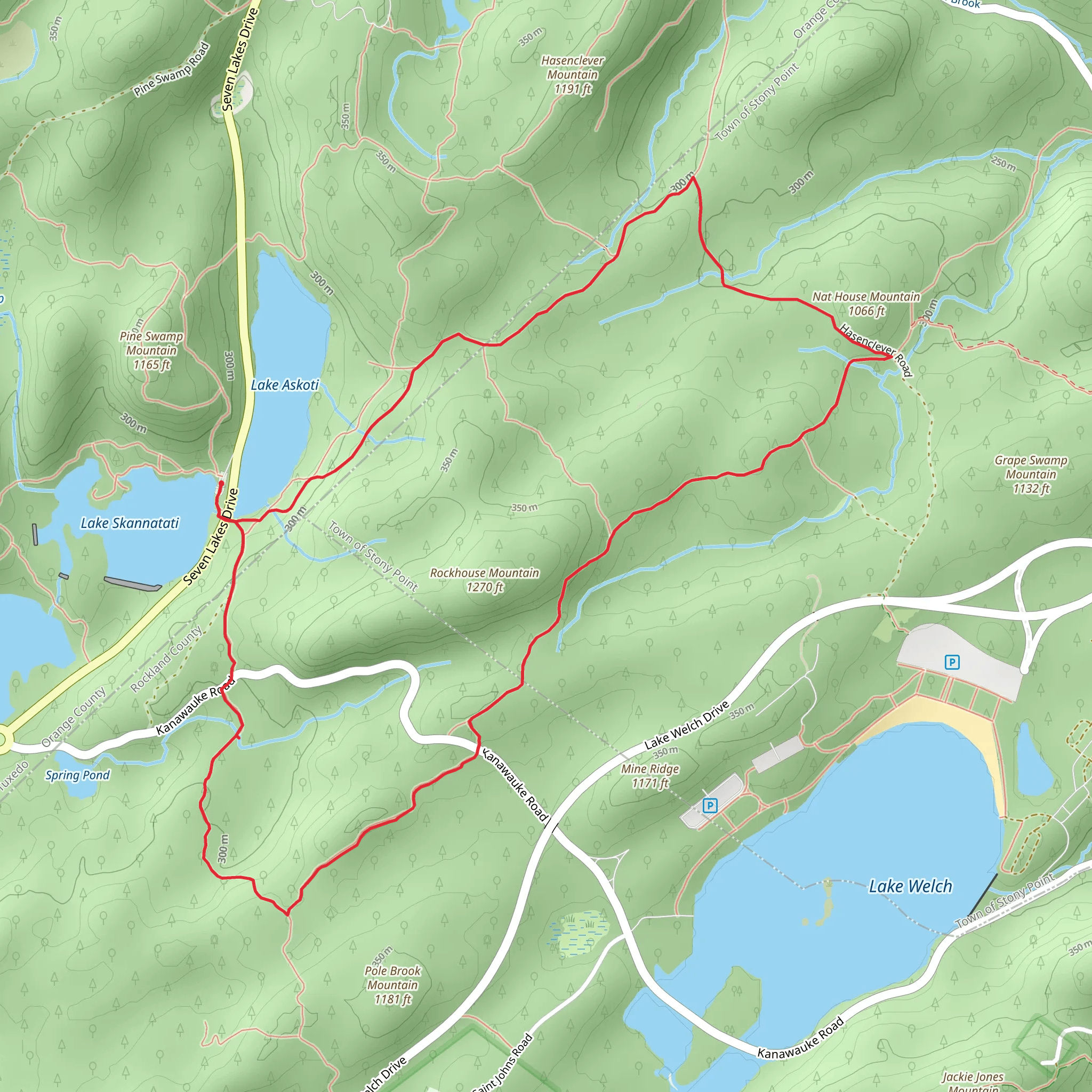 Lake Askoti and Beech Trail Loop mobile static map