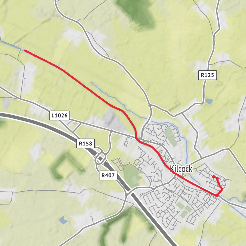 A map preview of the recording County Kildare Running.