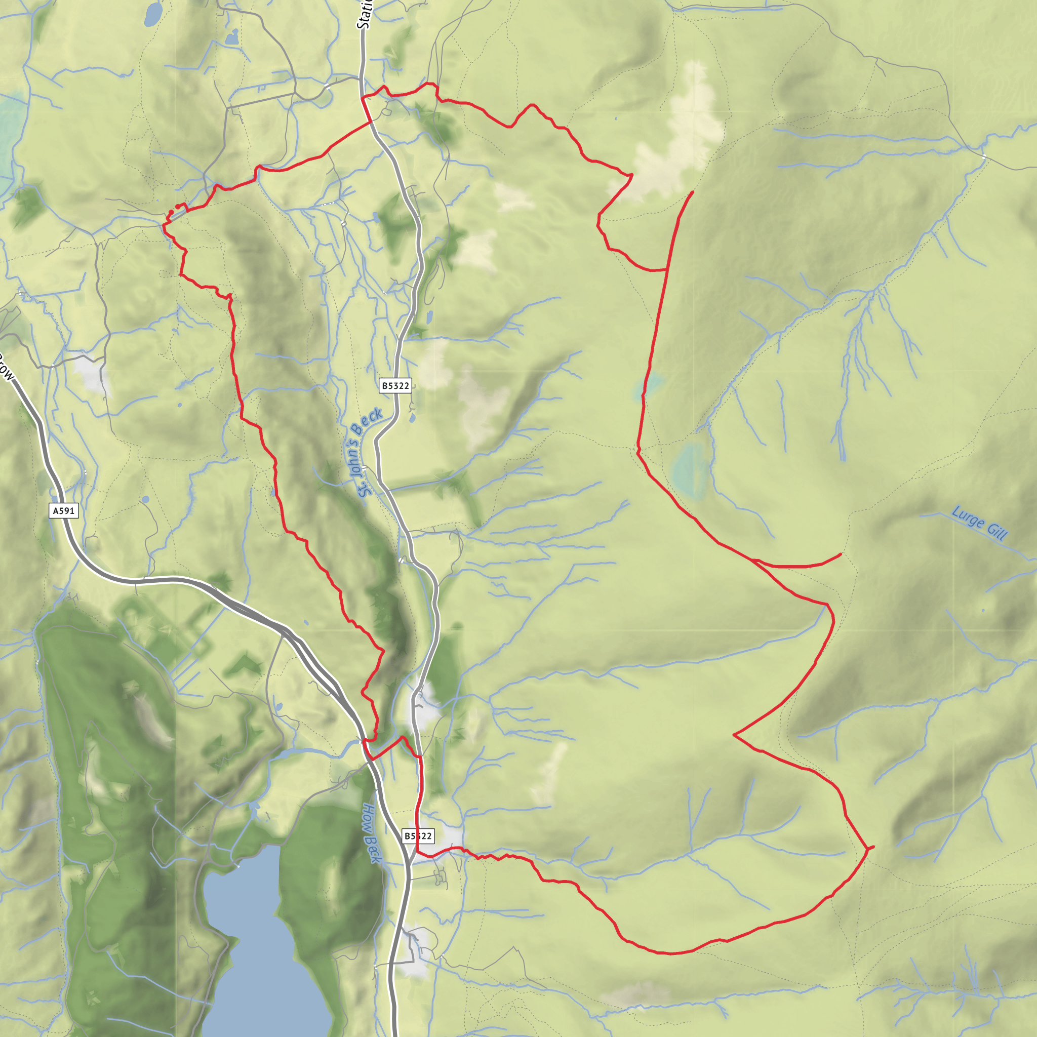 St Johns Vale circuit mobile static map